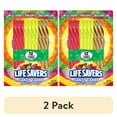 thumbnail image 1 of (2 pack) LIFE SAVERS Assorted Fruit Flavors Christmas Holiday Candy Canes Stocking Stuffers Individually Wrapped, 12 Count, 1 of 14