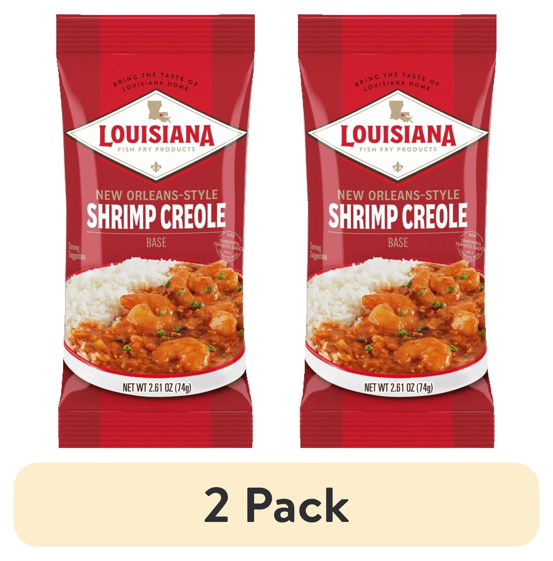 (2 pack) Louisiana Fish Fry Products New Orleans-Style Shrimp Creole Base 2.61 oz