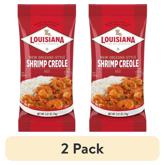 (2 pack) Louisiana Fish Fry Products New Orleans-Style Shrimp Creole Base 2.61 oz