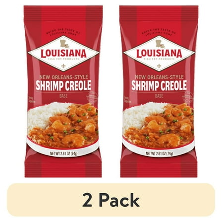 (2 pack) LOUISIANA FISH - New Orleans Style Shrimp Creole Base 2.61OZ ( Pack of 24)