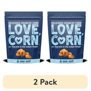 (2 pack) LOVE CORN: Sea Salt 4oz | Roasted Crunchy Corn - Gluten-Free - Plant based & Vegan - Healthy Snack - Low Calorie - Non GMO