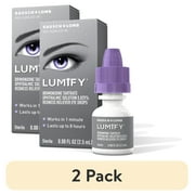 (2 pack) LUMIFY Redness Reliever Eye Drops – from Bausch + Lomb, For Whiter and Brighter Looking Eyes, 2.5 mL