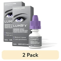 (2 pack) LUMIFY Eye Drops For Redness Relief and Whiter and Brighter Looking Eyes, .08 fl oz (2.5 mL)