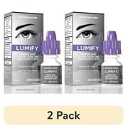 (2 pack) LUMIFY Eye Drops for Redness Relief and Whiter and Brighter Looking Eyes, .08 fl oz (2.5 ml)