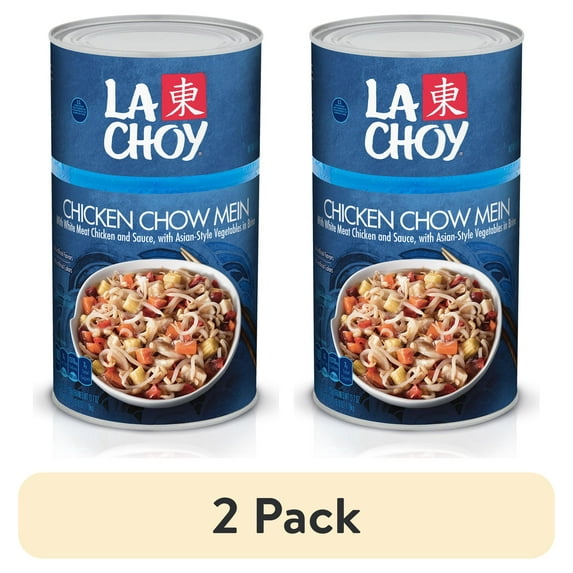 (2 pack) La Choy Chicken Chow Mein, White Meat Chicken and Vegetables in Sauce, 42 oz