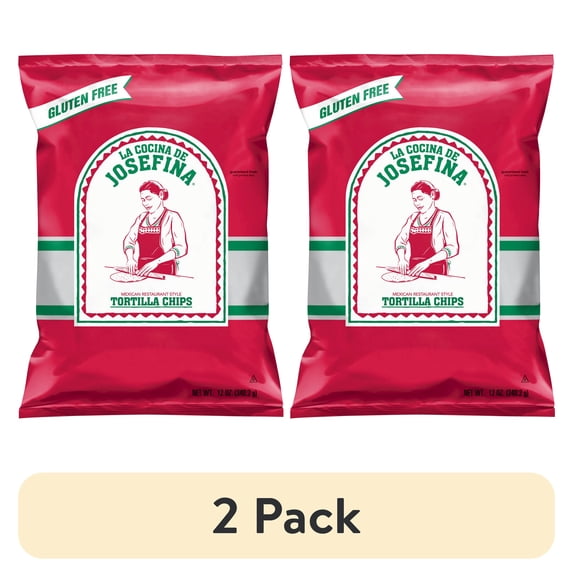 (2 pack) La Cocina De Josefina Tortilla Chips Mexican Restaurant Style, 12 oz Bag