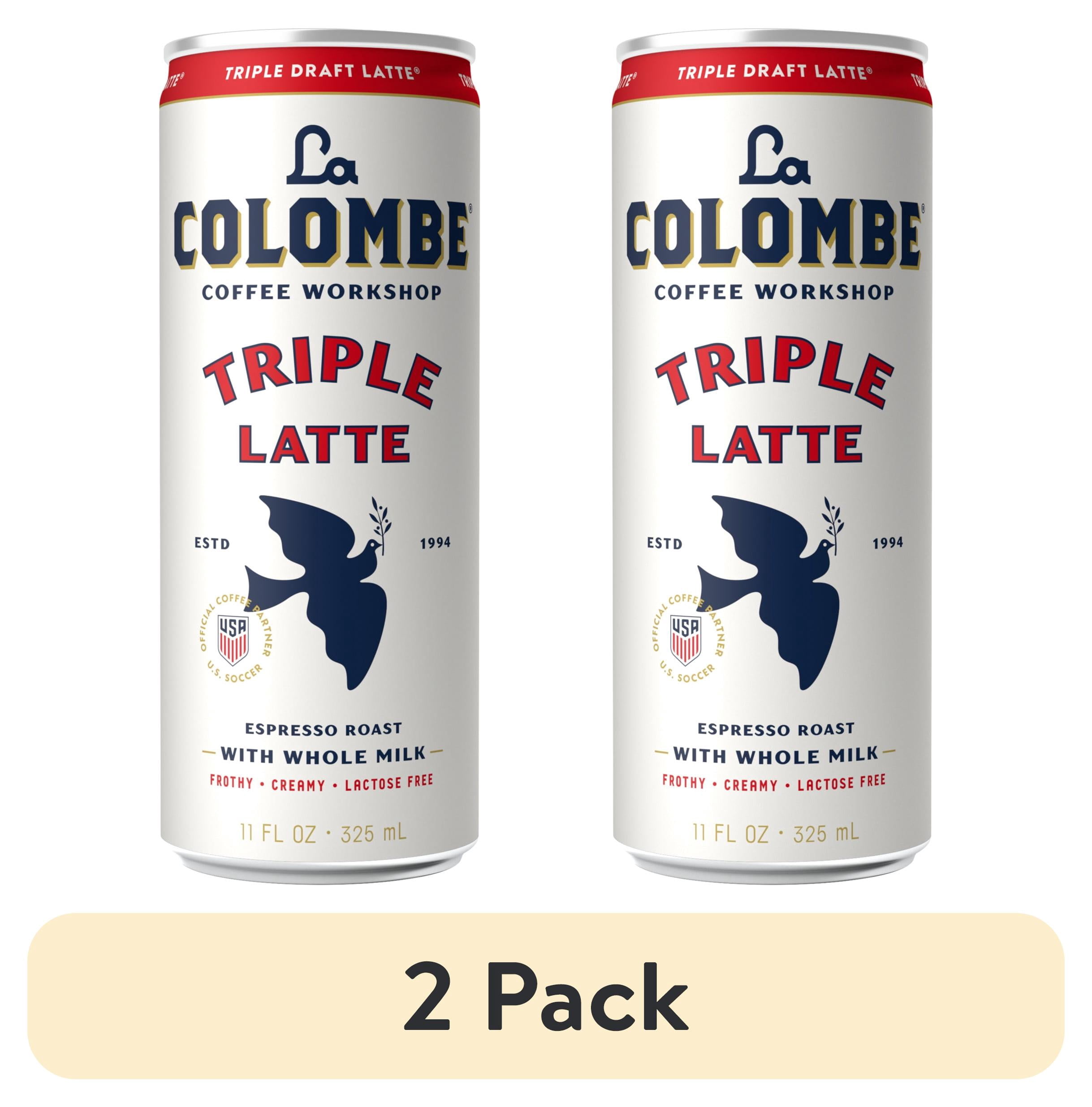 (2 pack) La Colombe Triple Draft Latte Cold Brew Ready-to-Drink Coffee, 11 fl oz, Can