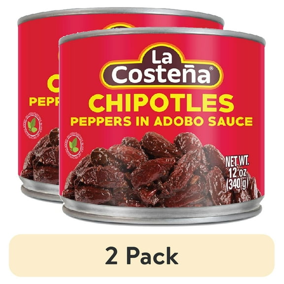(2 pack) La Costeña Chipotle Peppers in Adobo Sauce, 12 oz