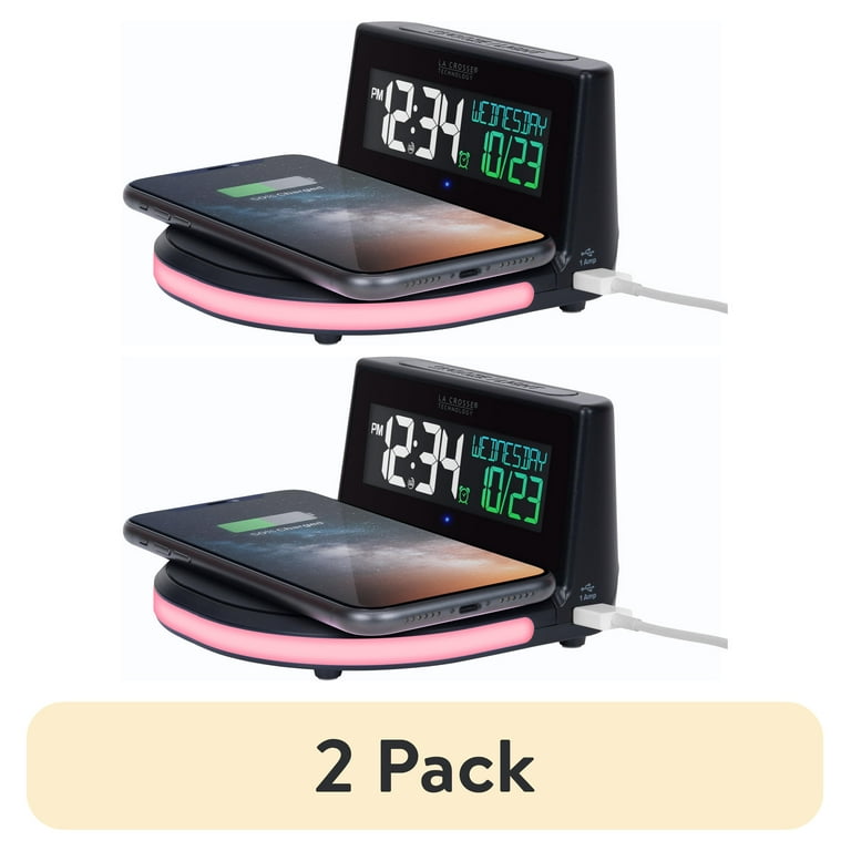 La Crosse Wireless Charging Alarm Clock - Qi Enabled Phones