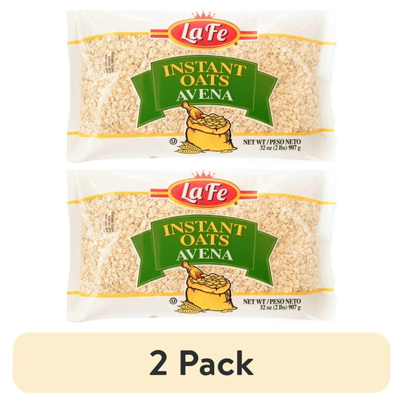 (2 pack) La Fe Instant Oats, 14 oz Bag