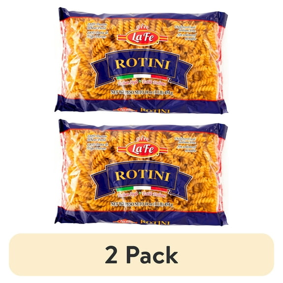 (2 pack) La Fe Italian Style Rotini Noodles,16 oz Bag