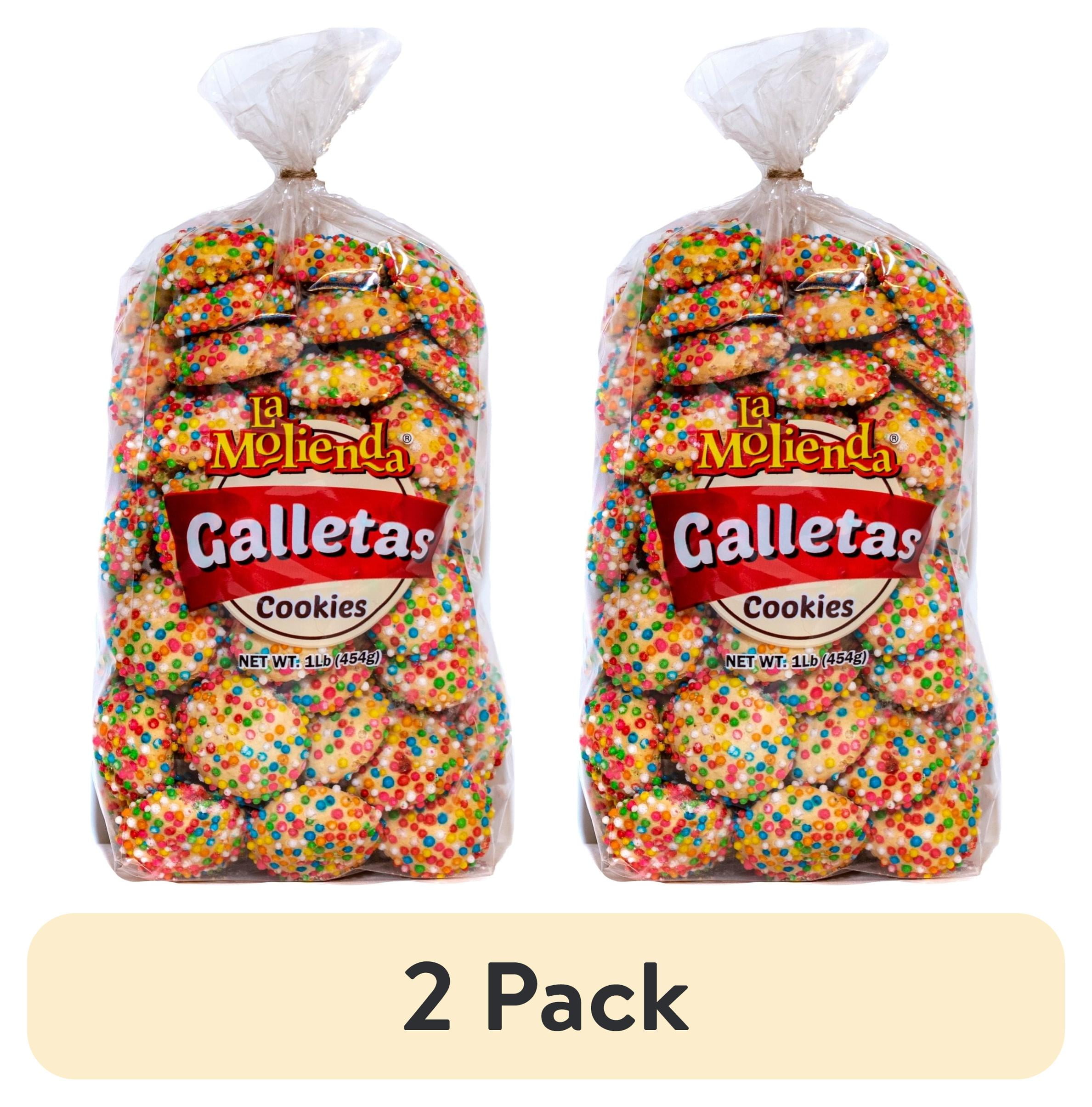 2 pack) La Molienda Grajeas Cookies, Mexican Cookies with Colorful