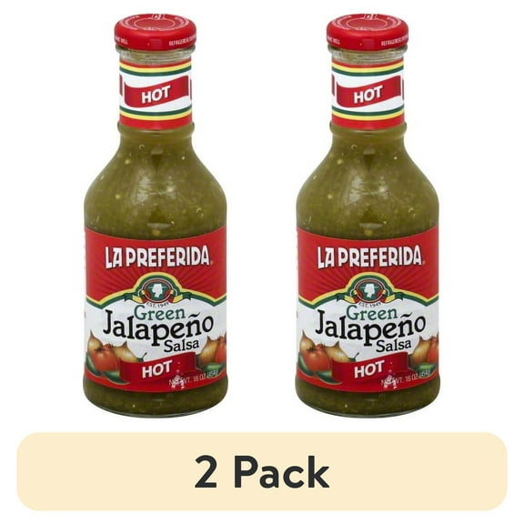 (2 pack) La Preferida Green Jalapeno Salsa, 16 oz