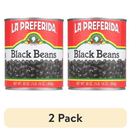 (2 pack) La Preferida Black Beans, 30 oz, Can