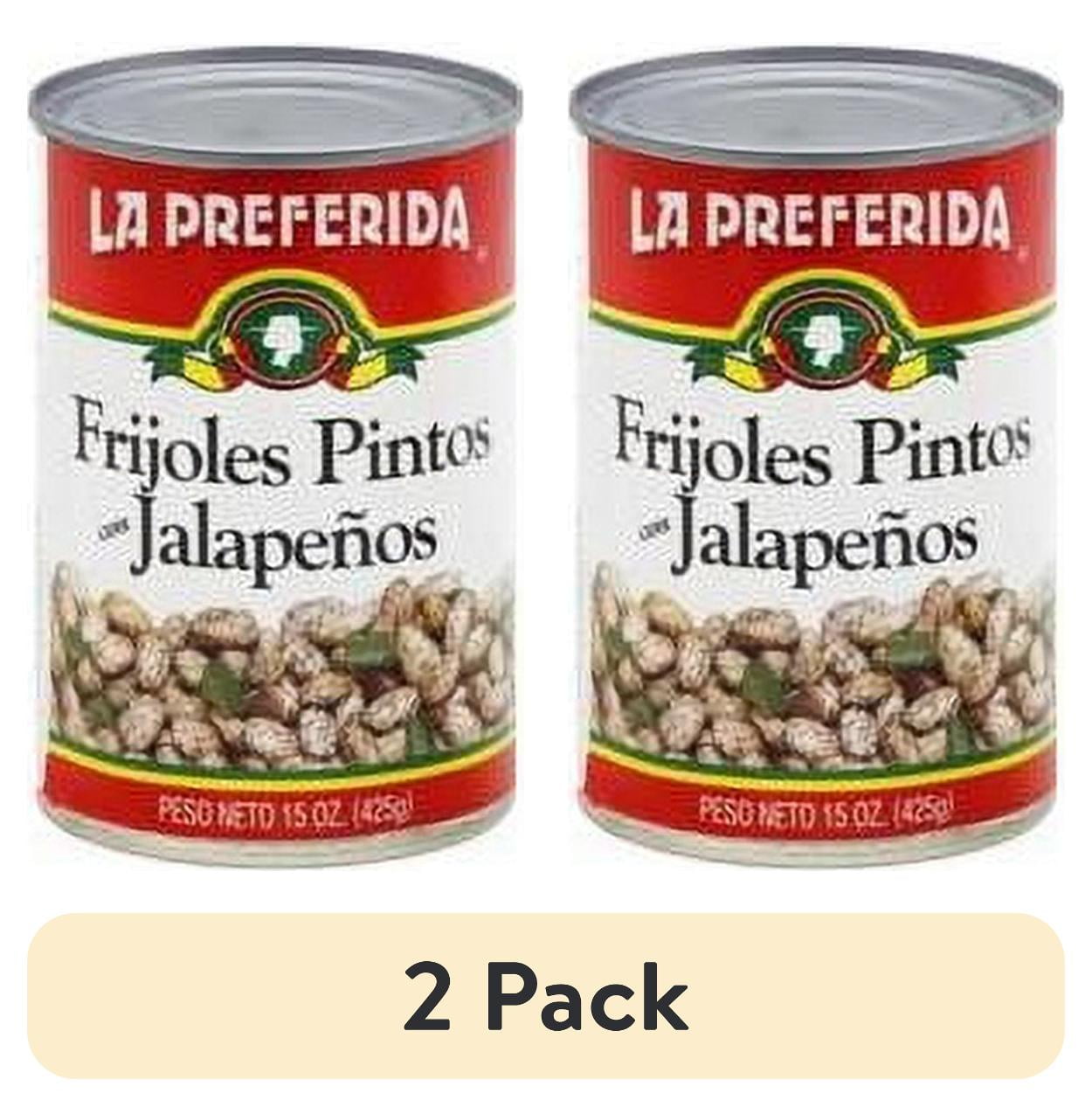 (2 pack) La Preferida Pinto Beans with Jalapenos, 15 Oz