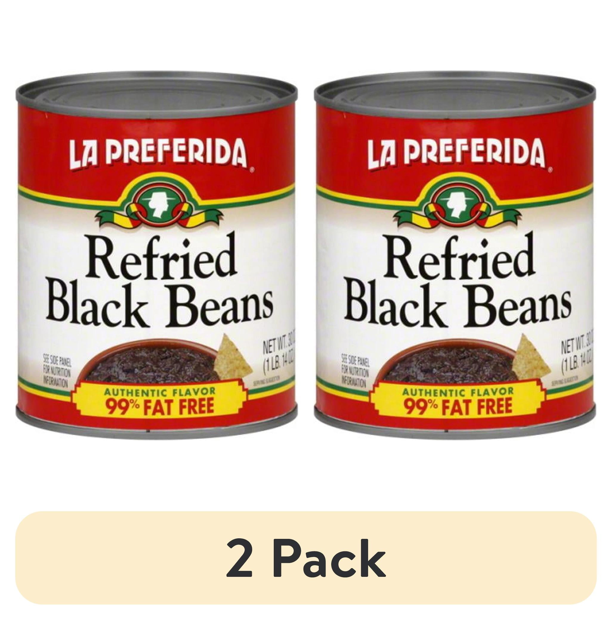 (2 pack) La Preferida Refried Black Beans, 30 Oz