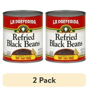 (2 pack) La Preferida Refried Black Beans, 30 Oz