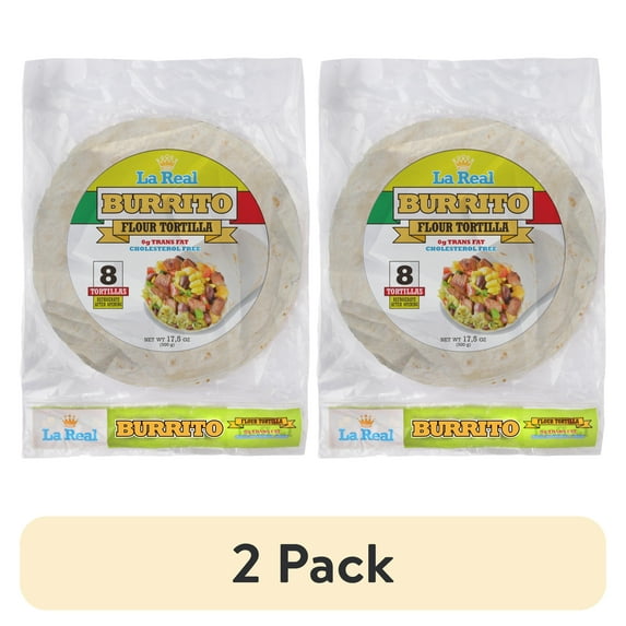 (2 pack) La Real Fajitas Flour Tortillas 10"