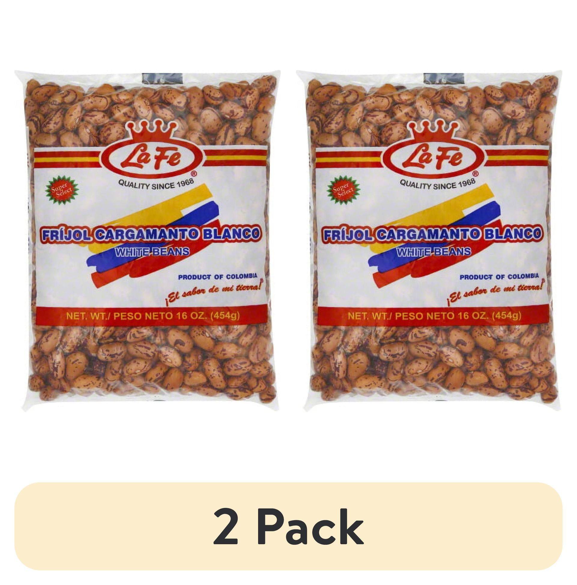 (2 pack) Lafe Frijol Cargamanto Blanco Gluten-Free White Kidney Beans 16 oz