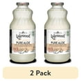 thumbnail interactive-video image 1 of (2 pack) Lakewood Organic Pure Aloe Inner Leaf Juice with Organic Lemon, Not from Concentrate, Fresh Pressed 32 fl oz, 1 of 7