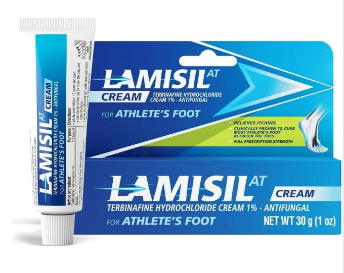 (2 pack) Lamisil 1% Athlete’s Foot Cream, Relieves, Treats & Prevents Recurrence, Antifungal Cream 1 oz
