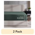 thumbnail image 1 of (2 pack) LammaLoe Extra Deep Pocket California King Fitted Sheet Only, Fits 18" to 24" Mattress, Soft Microfiber Fitted Bed Sheet, Clafornia King, Forest Green, 1 of 8
