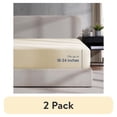 thumbnail image 1 of (2 pack) LammaLoe Extra Deep Pocket Full Size Fitted Sheet Only, Fits 18" to 24" Mattress, Soft Microfiber Fitted Bed Sheet, Beige Cream, 1 of 8