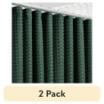 thumbnail image 1 of (2 pack) LammaLoe Hunter Green Shower Curtain, Waffle Weave Heavy Duty Fabric Shower Curtain, 72” x 72" Hotel Luxury 256 GSM Bathroom Curtains, 1 of 8