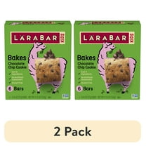 (2 pack) Larabar Kids Bakes Chocolate Chip Cookie Gluten Free Bars, 5.76 oz, 6 Ct