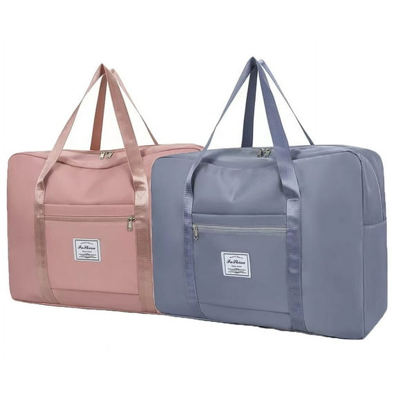 2 pack Large Capacity Travel Duffel Tote Bag,Waterproof Fold-able and Expandable Weekender Bag for Swim Sports Gym Bag