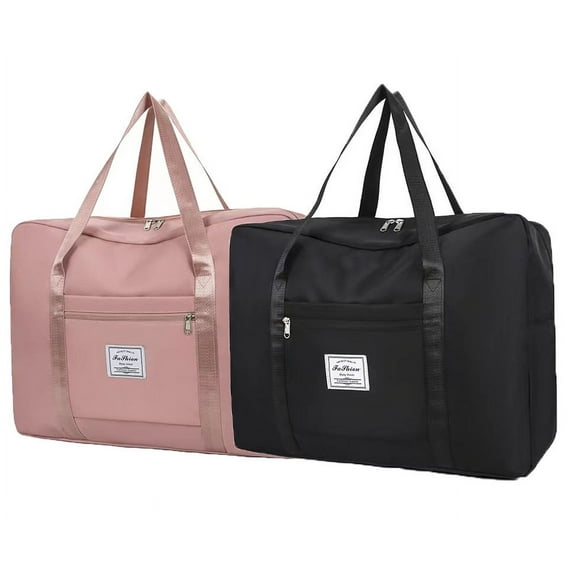 2 pack Large Capacity Travel Duffel Tote Bag,Waterproof Fold-able and Expandable Weekender Bag for Swim Sports Gym Bag