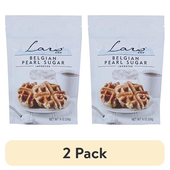 (2 pack) Lars' Own Belgian Pearl Sugar, 8 Ounce