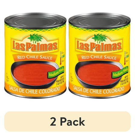 (2 pack) Las Palmas Medium Red Chile Sauce, 28 oz