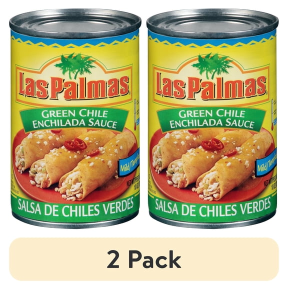 (2 pack) Las Palmas Mild Green Chile Enchilada Sauce, 10 oz Can