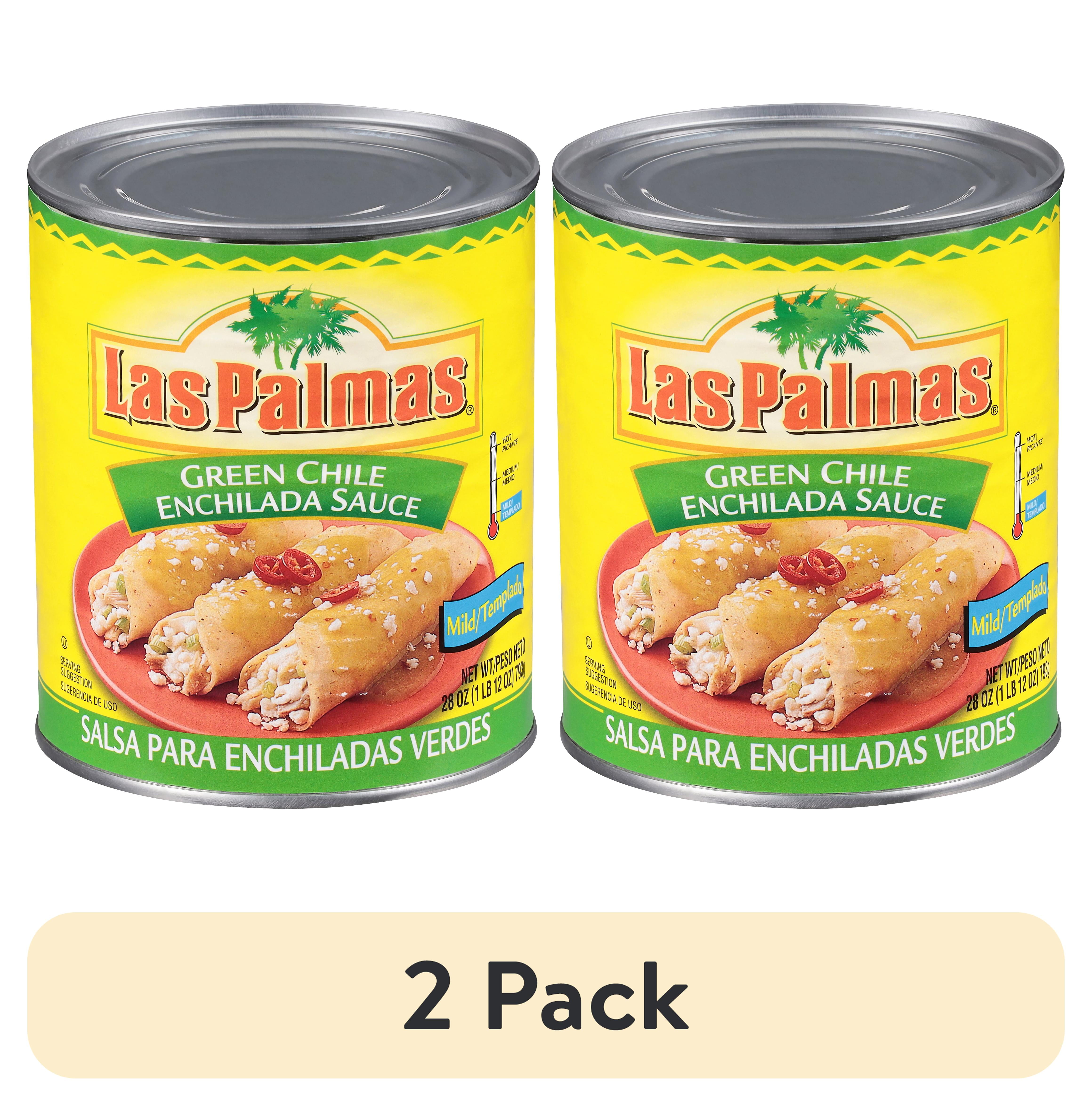(2 pack) Las Palmas Mild Green Chile Enchilada Sauce, 28 oz - Walmart.com
