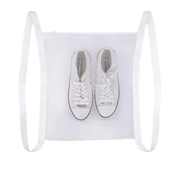 2 pack Laundry Bags,Sneaker Wash & Dry Net Bag for Dryer Sneaker Laundry Bags Large HoneyComber Mesh Bags with Zipper and Strap for Shoes Sneaker Washing Mesh Net for Most Dryers Door 15.7" Large