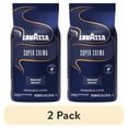 thumbnail image 1 of (2 pack) Lavazza Super Crema Whole Bean Coffee, Medium Espresso Roast, Arabica and Robusta Blend, 2.2 lb Bag, 1 of 11
