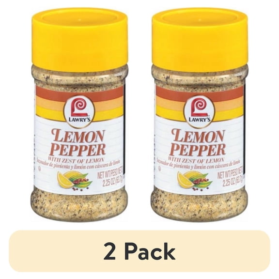 (2 pack) Lawry's Lemon Pepper - 2.25 oz