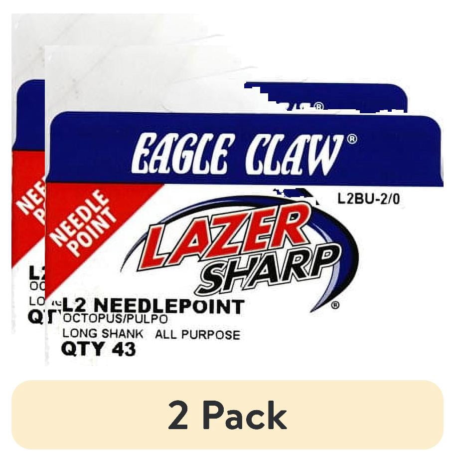 (2 pack) Lazer Sharp L2BUH-2/0 Octopus Hook, Size 2/0