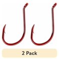 thumbnail interactive-video image 1 of (2 pack) Lazer Sharp L2RUH-2/0 Octopus Hook, Red, Size 2/0, 1 of 8