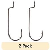 (2 pack) Lazer Sharp LPS091PG-2/0 Brett Chapman Round Bend Worm Hook, Size 2/0