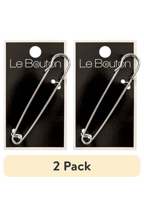 (2 pack) Le Bouton Silver 3" Kilt Pin