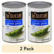 (2 pack) (1 pack) Le Sueur Very Young Small Sweet Peas,, Whole Peas, 15 oz Can