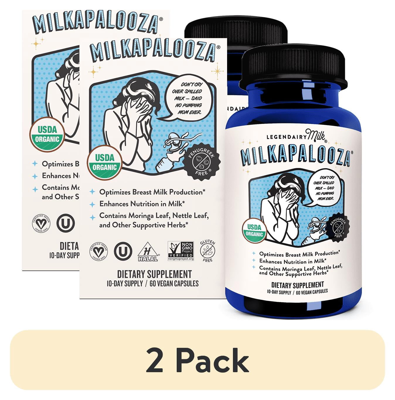 ジュビラン　エル　ラモリーミルク2本セット 2 pack) Legendairy Milk Milkapalooza, Organic Lactation Supplement