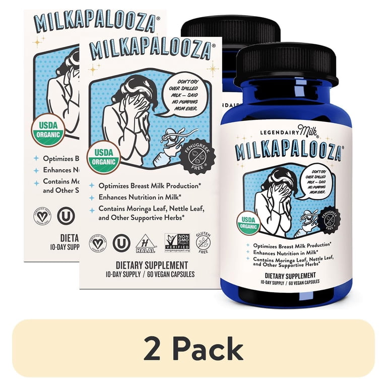 2 pack) Legendairy Milk Milkapalooza, Organic Lactation Supplement