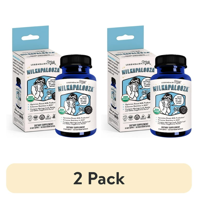2 pack) Legendairy Milk Milkapalooza, Organic Lactation Supplement