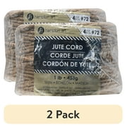 (2 pack) Leisure Arts 4-Ply Natural Floral Jute Rope Cord in Roll - 1LB Reusable