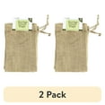 thumbnail image 1 of (2 pack) Leisure Arts Natural 3 piece Crafting Burlap Cinch Bags, 1 of 3