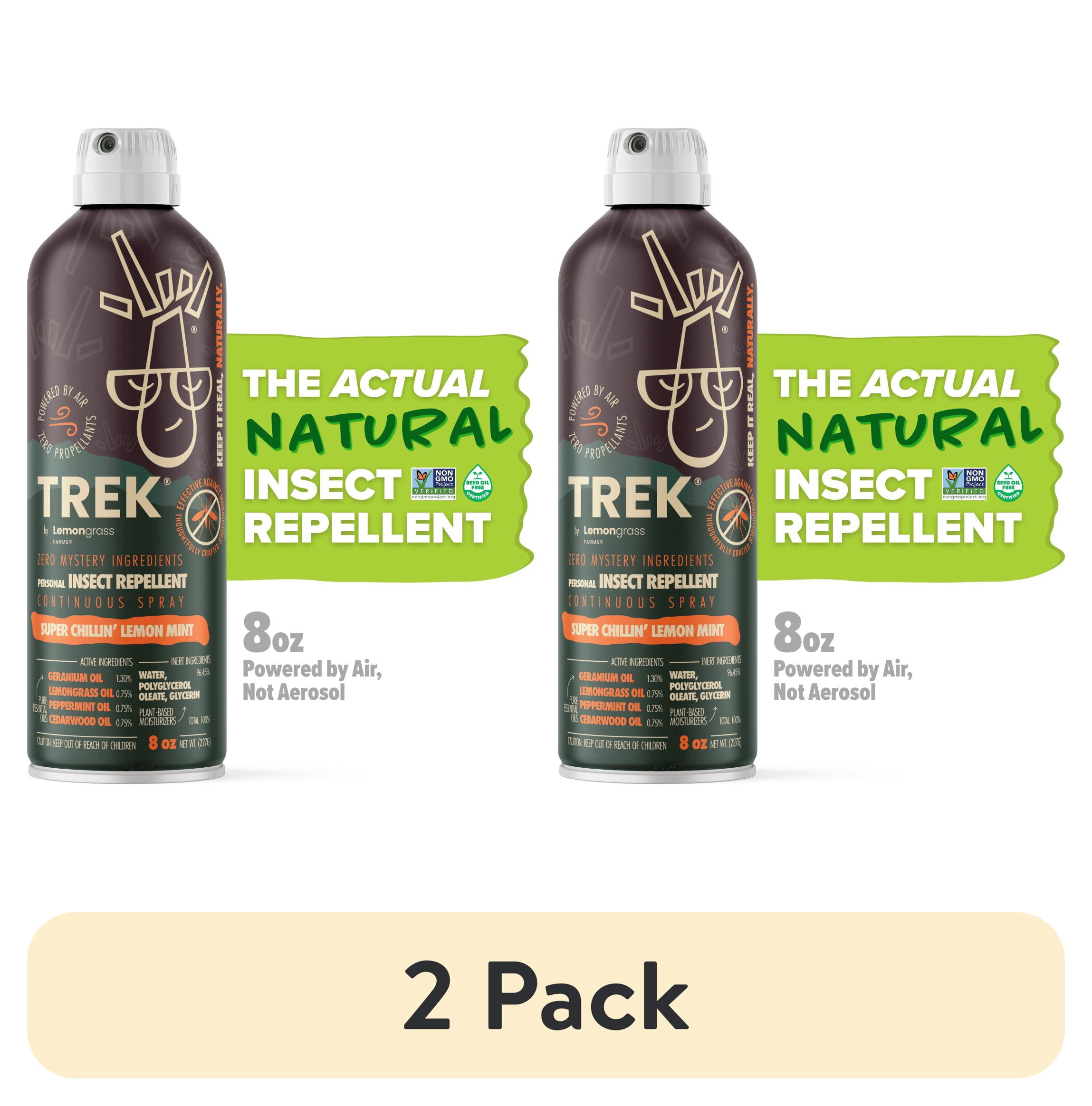 (2 pack) Lemongrass Farms Trek All Natural Insect Repellent, Continuous Spray, 8 oz