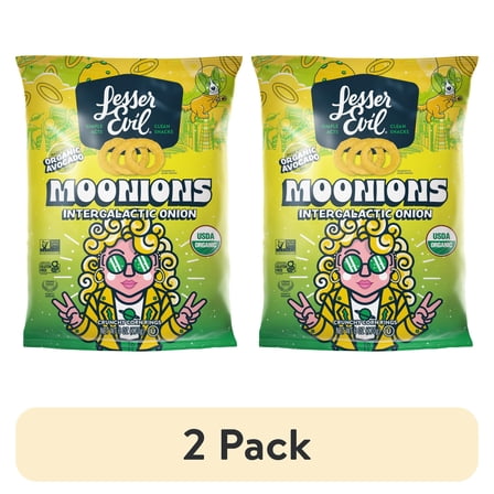 (2 pack) Lesser Evil Moonions, Intergalactic Onion 6oz
